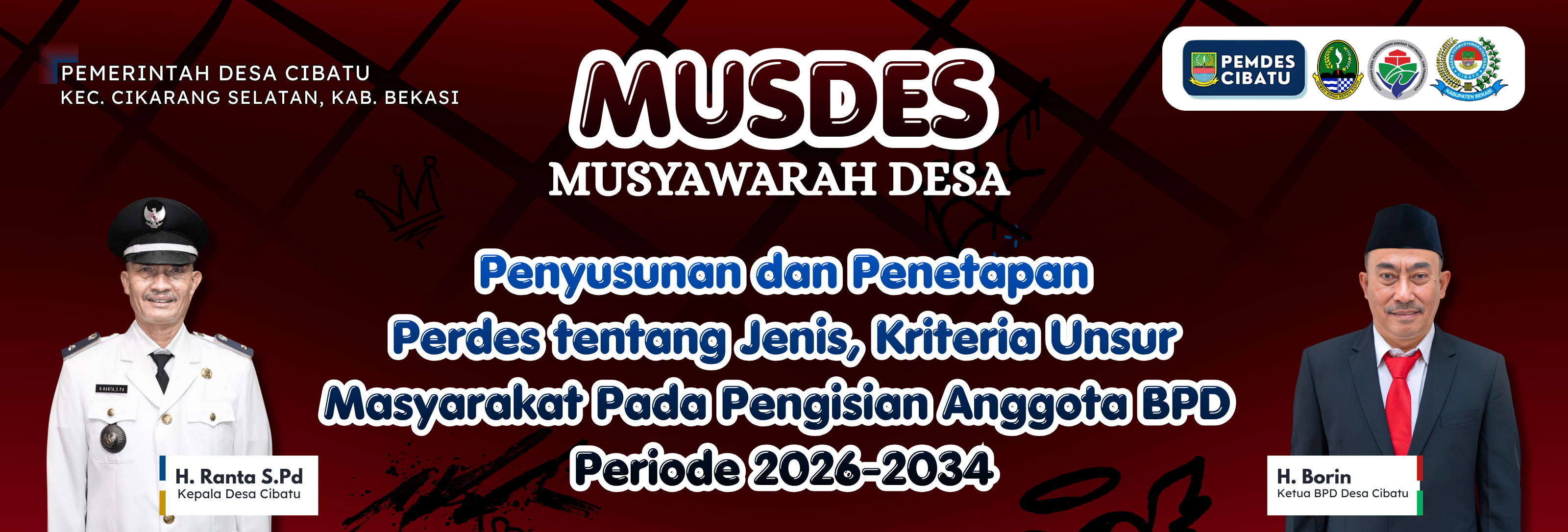 Musyawarah Desa Penyusunan dan Penetapan Perdes Pengisian Anggota BPD